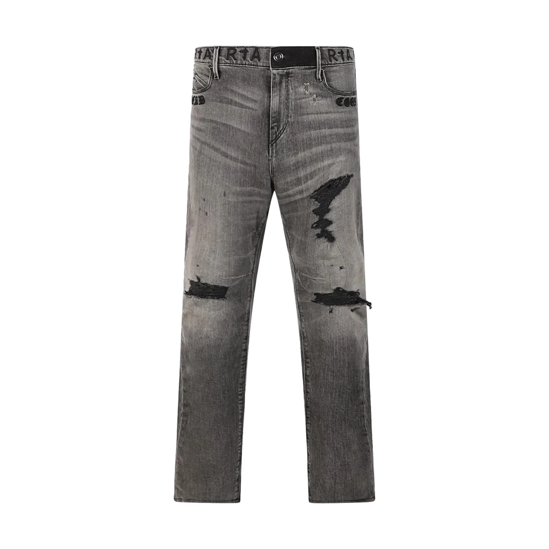 RTA CLAYTON CLASSIC PINTUCK GREY DEAD EGOS JEANS