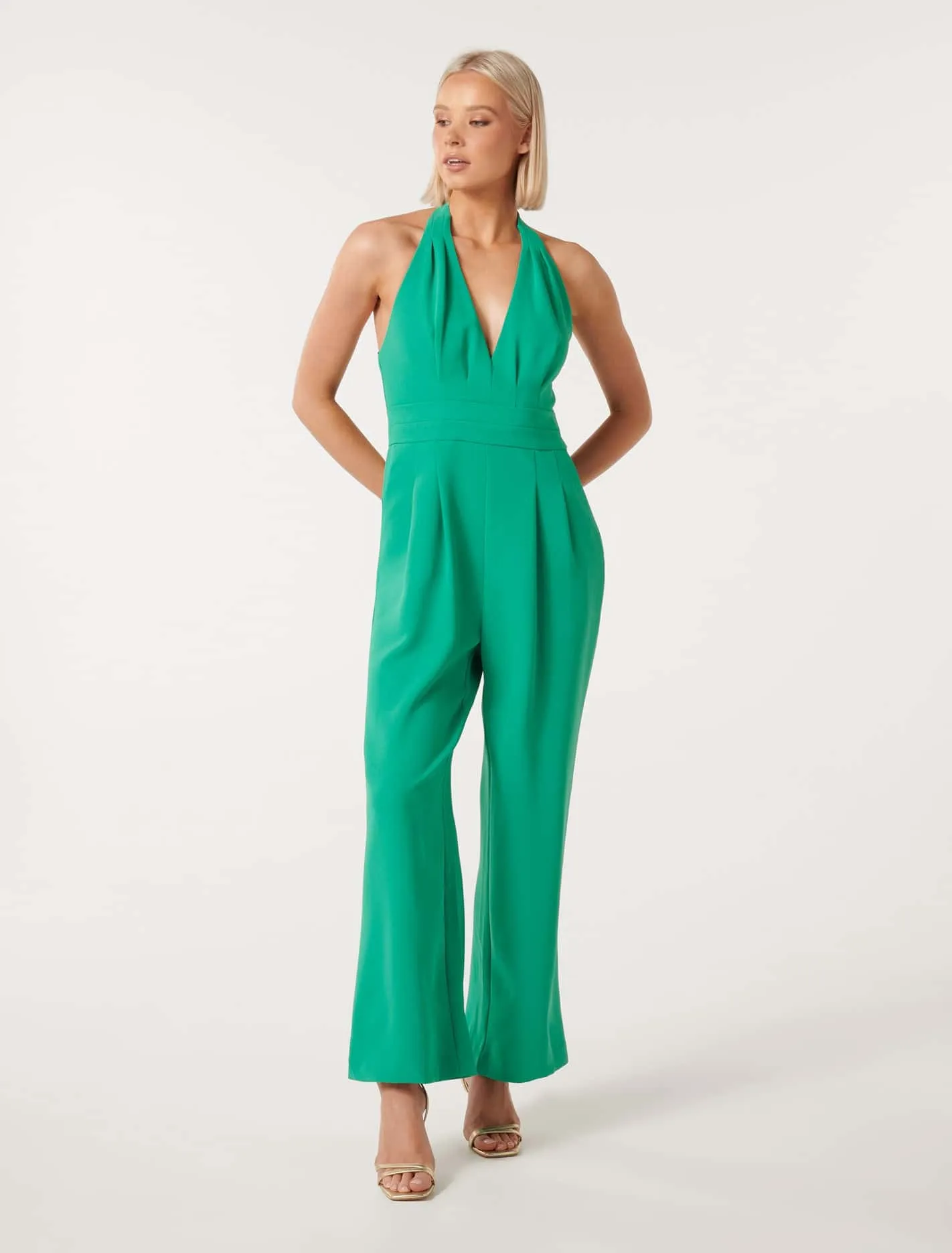 Sally Halter Neck Jumpsuit