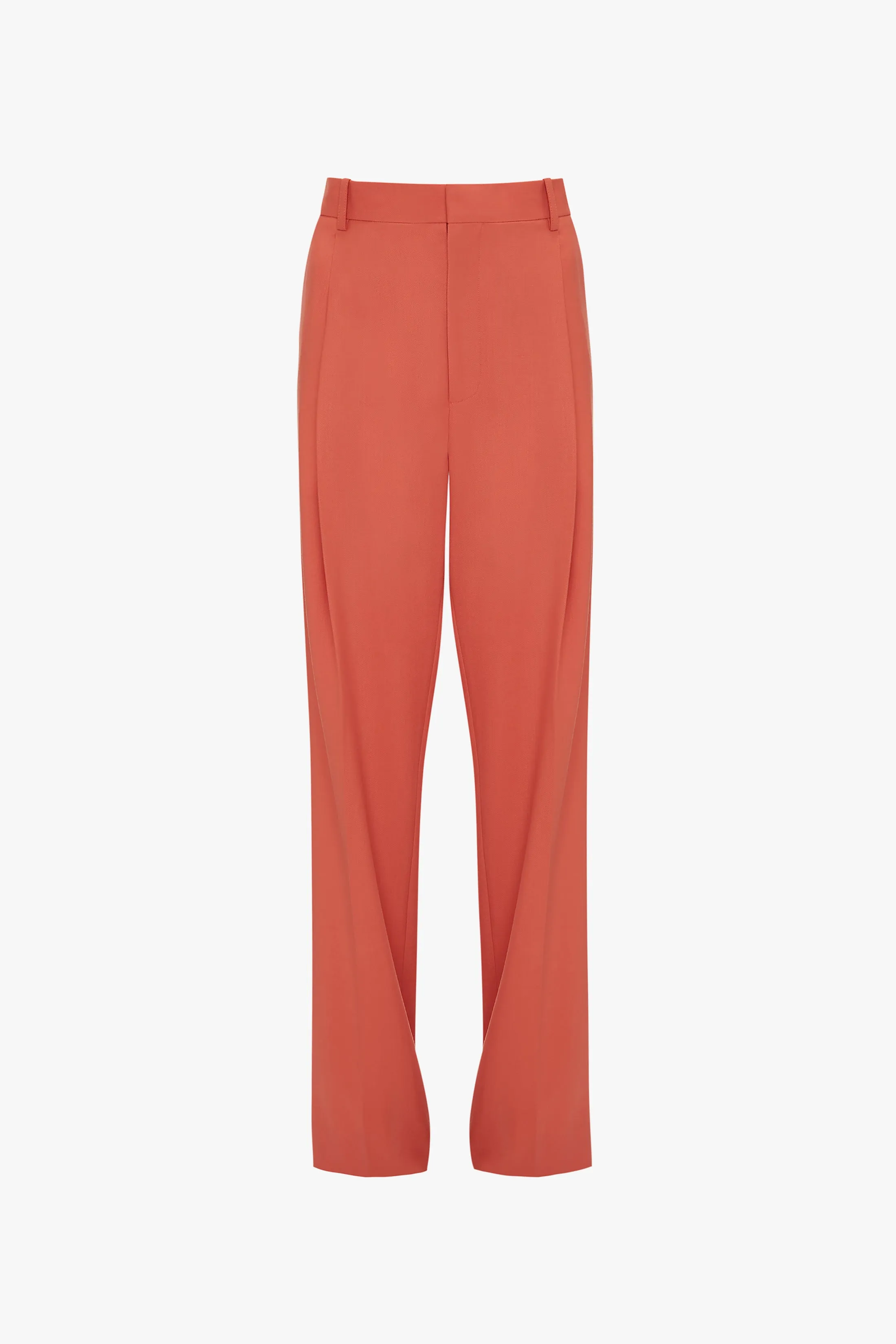 Single Pleat Trouser In Papaya