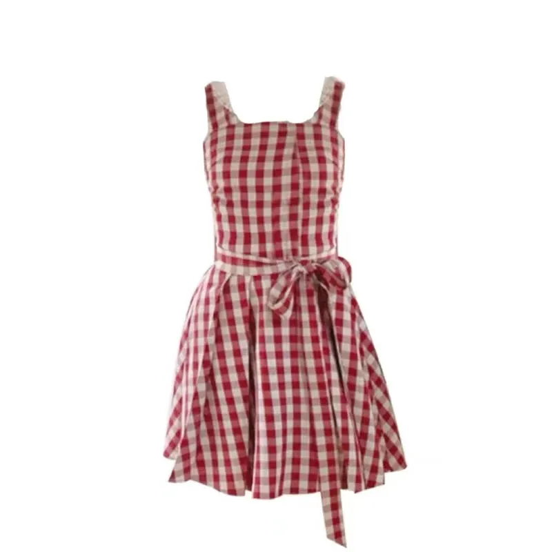 Sweet Plaid Mini Or Midi Dress