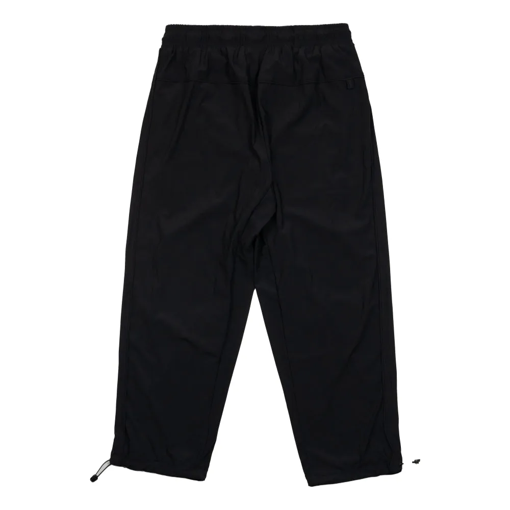 TEAMJOINED JOINED PANELED STRETCH WIDE TROUSERS-BLACK