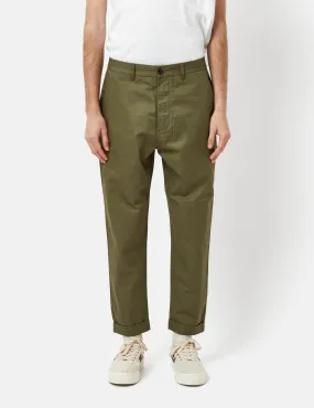 Universal Works RB Chino Trousers (Loose/Tapered) - Olive Green